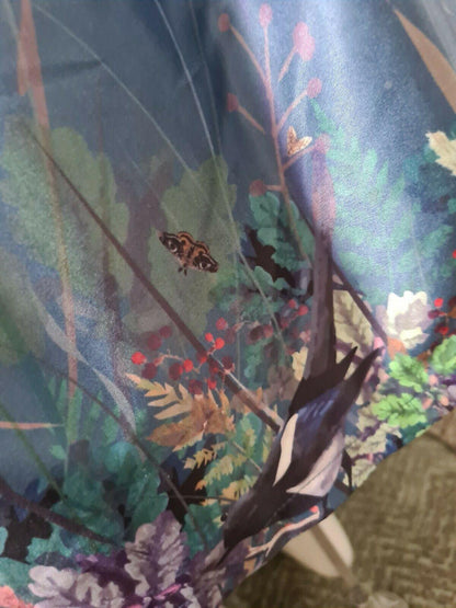 Lindy Bop Tea Dress Woodland Magpie Boho Pleated Landgirl Style - HerSecretCloset.co.uk