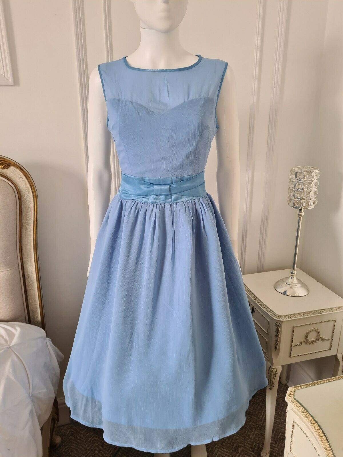 Lindy Bop Candy Ice Blue Prom Ball Cinderella Summer Ball Dress - HerSecretCloset.co.uk