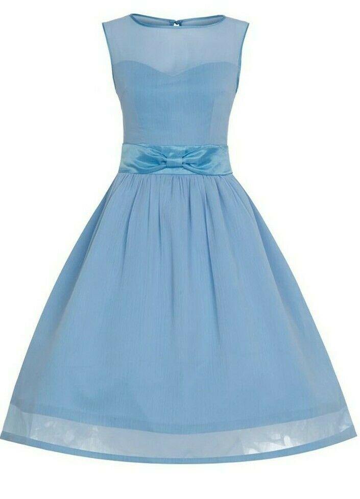 Lindy Bop Candy Ice Blue Prom Ball Cinderella Summer Ball Dress - HerSecretCloset.co.uk
