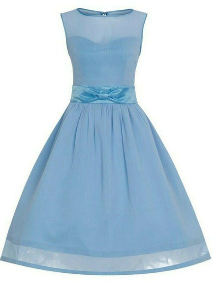 Lindy Bop Candy Ice Blue Prom Ball Cinderella Summer Ball Dress - HerSecretCloset.co.uk
