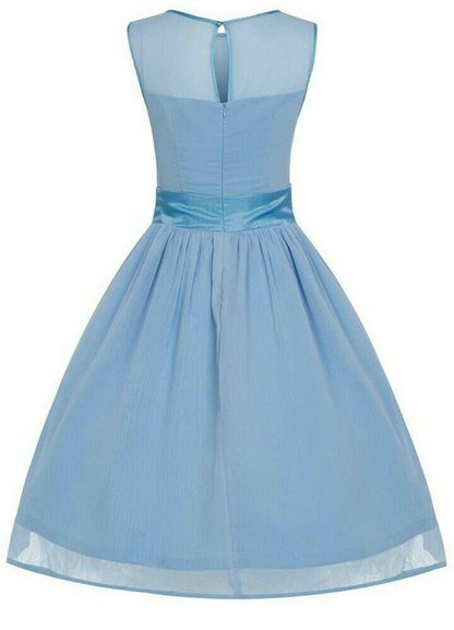 Lindy Bop Candy Ice Blue Prom Ball Cinderella Summer Ball Dress - HerSecretCloset.co.uk
