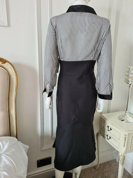 Lindy Bop 'Rhea' Vintage 1940's/1950's High Waisted Fitted Fluted Office Dress - HerSecretCloset.co.uk