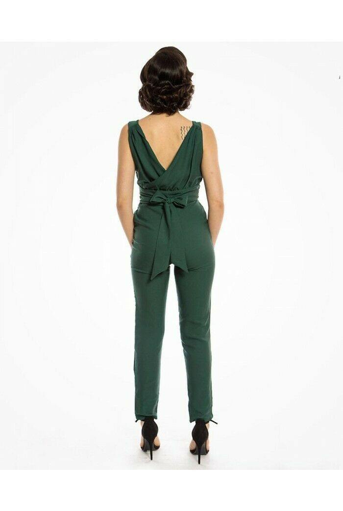 Lindy Bop Johannah Emerald  Cute Jumpsuit - Rare - HerSecretCloset.co.uk